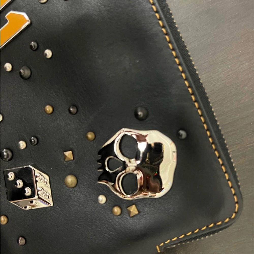 Coach rexy leather studded zipper pouch - Picture 4 of 4